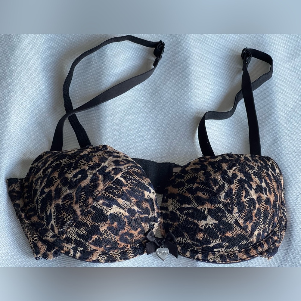 2/$15❤️La SENZA Black and Brown Lace Bra